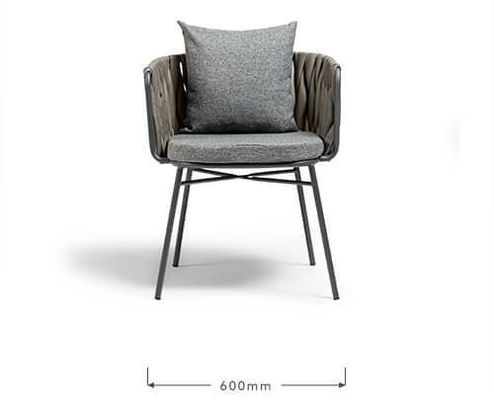 Muebles para exteriores Conjunto de jardín de acero Conjunto de restaurante de plástico de ratán para patio