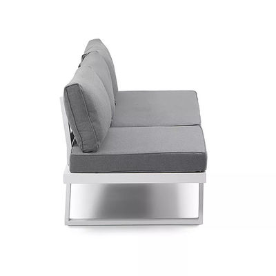 Conjunto de patio con marco de aluminio AJUNION Muebles modernos para exteriores cama de día Conjunto de salón seccional