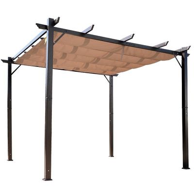Transforme su patio trasero en un refugio relajante con la pérgola de patio de aluminio AJUNION