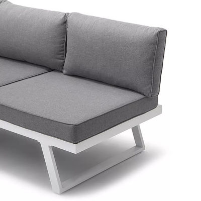 Muebles de balcón de ocio AJUNION Jardín Conjunto Patio Sofá seccional L190 x W70 x H74cm