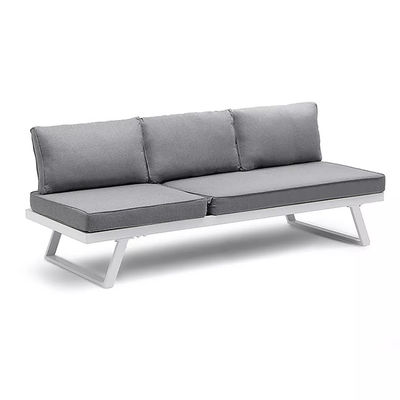AJUNION Muebles modernos de exterior en forma de U Enmarcado en aluminio Salón de esquina para jardín