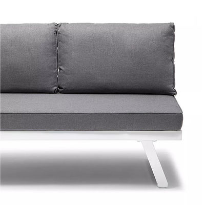 AJUNION Muebles modernos de exterior en forma de U Enmarcado en aluminio Salón de esquina para jardín