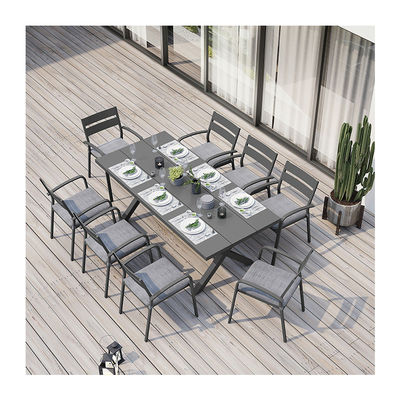 AJUNION X Conjunto de comedor al aire libre para restaurante 76"D x 36"W x 30'H Tamaño de mesa