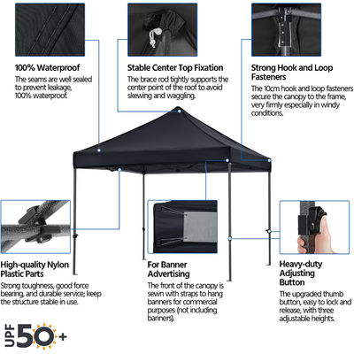 Tienda para la playa exterior con sombrilla de arena D300 x W300 x H341cm