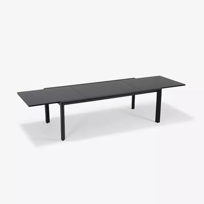 Sillones apilables y mesa extensible AJUNION Set de comedor de aluminio para patio o jardín