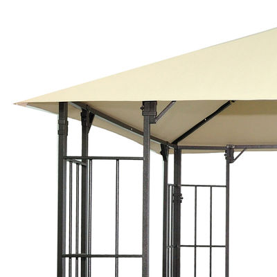 Tejido de poliéster D300 x W300 x H280cm Grill Gazebo Canopy de reemplazo para el refugio del patio
