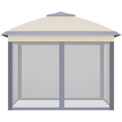Prueba de pudrición L330 x W330 x H288cm AJUNION Jardín Gazebo al aire libre Canopy Shade Pop Up Tent