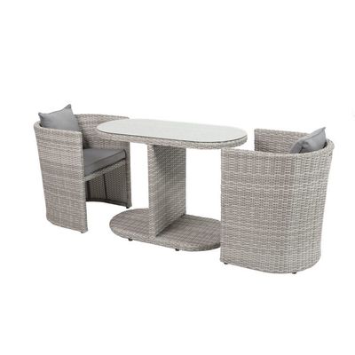 Solución de espacio pequeño Bistro al aire libre Conjunto con silla W67 x D57 x H74cm Tamaño y embalaje de correo