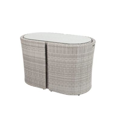 Solución de espacio pequeño Bistro al aire libre Conjunto con silla W67 x D57 x H74cm Tamaño y embalaje de correo