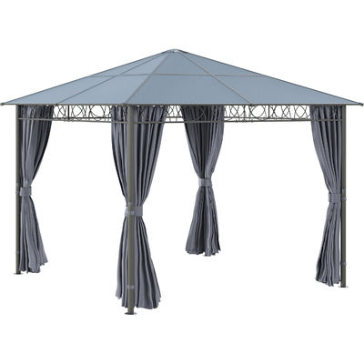Cuadro de acero AJUNION Área exterior impermeable con techo de policarbonato