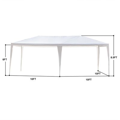AJUNION recubierto de polvo 10' x 20' Canopy de tienda de campaña al aire libre Gazebo Pabellón para la fiesta de bodas