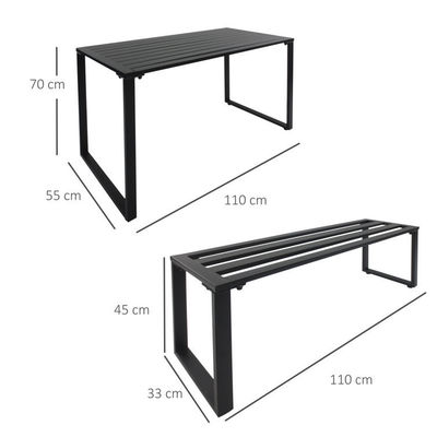 AJUNION Muebles de exterior para instalaciones de ocio Mesas de comedor Bancos y jardines