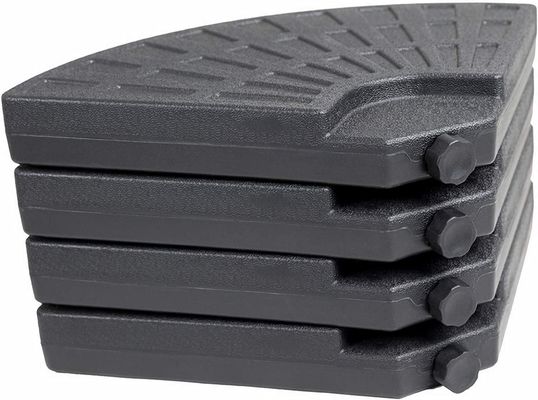 Muebles para exteriores AJUNION 4 PC Base de sombrilla redonda portátil con arena o agua llena