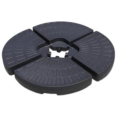 Muebles para exteriores AJUNION 4 PC Base de sombrilla redonda portátil con arena o agua llena