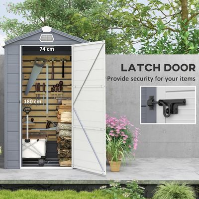 Jardín de plástico impermeable con marco de aluminio y casa de herramientas