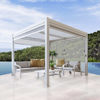 Capacidad de carga 172 kg Canopy de pergola de jardín con mando manual