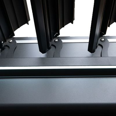 Canopy Bioclimático de Aluminio al aire libre AJUNION Louver a prueba de agua Jardín Pergolas Puente