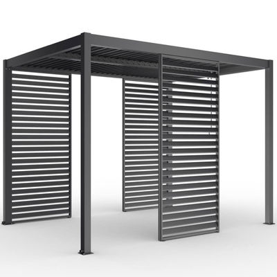 Arcos de diseño AJUNION 3x4M Pergola de aluminio bioclimático con alféizar para vivir al aire libre