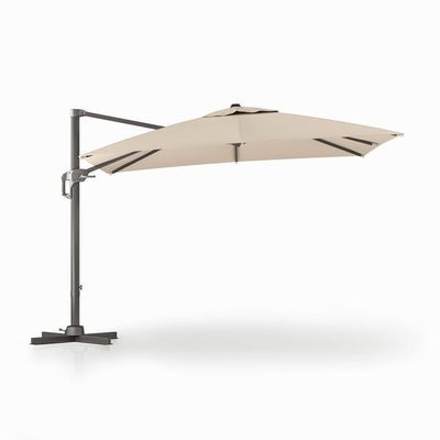 Moderno estilo de diseño de 1 nivel de paraguas de voladizo para jardín sombra solar y protección