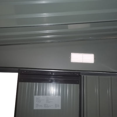 11x9 pies de metal en el exterior Casas de almacenamiento Edificio de jardín coberto de polvo con acabado