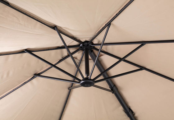 Paraguas de jardín de voladizo de estilo moderno con diseño impermeable y peso de 18,2 kg