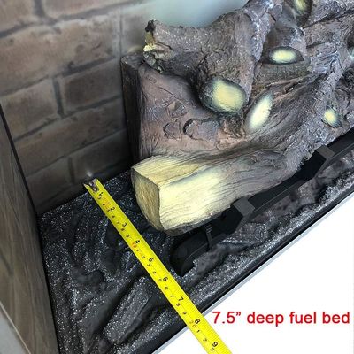 Experimenta la calidez y el ambiente de AJUNION Moderno 33 pulgadas calefacción eléctrica de la chimenea