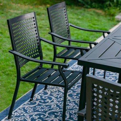 Estilizado y funcional AJUNION Jardín Con L64 x W39 x H29 Inch tamaño de mesa de comedor