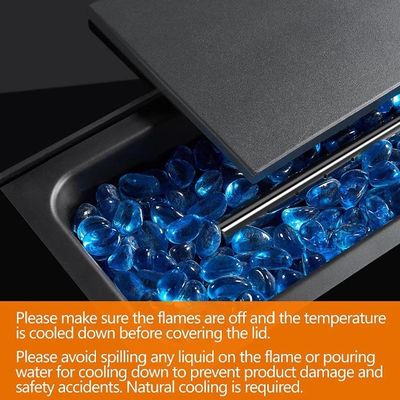 Tamaño del cliente Patio moderno de exterior chimenea portátil de mesa gas sin humo hoguera