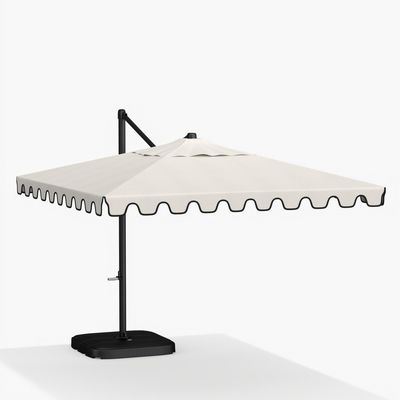 18" W x 103" H AJUNION Paraguas de aluminio moderno a prueba de agua para restaurantes comerciales
