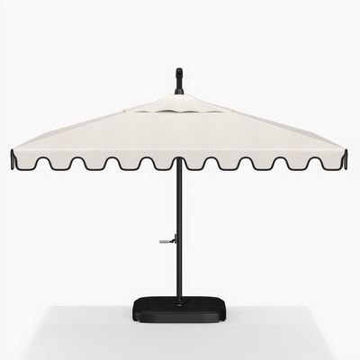 18" W x 103" H AJUNION Paraguas de aluminio moderno a prueba de agua para restaurantes comerciales