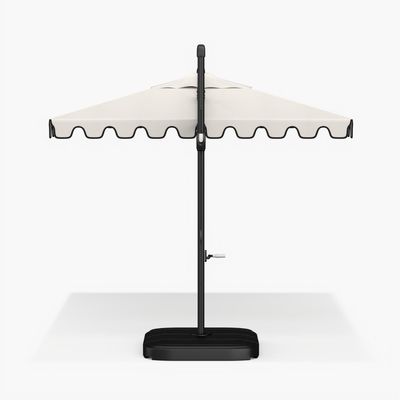 18" W x 103" H AJUNION Paraguas de aluminio moderno a prueba de agua para restaurantes comerciales