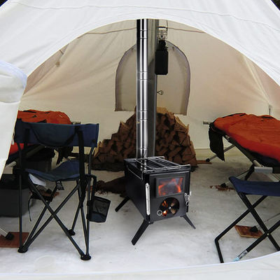 Fuegos de madera negra plegables portátiles perfectos para acampar y hacer picnic al aire libre