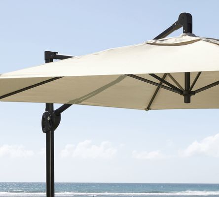 16.5"L x 6"W x 90"H Paquete de sombrillas de lujo de aluminio y más opciones