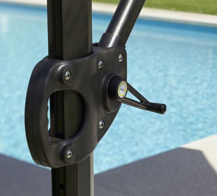 16.5"L x 6"W x 90"H Paquete de sombrillas de lujo de aluminio y más opciones
