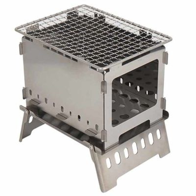 20*15*21 cm o OEM Fuego Pozos de acero inoxidable Mini Camping estufas plegables para picnics