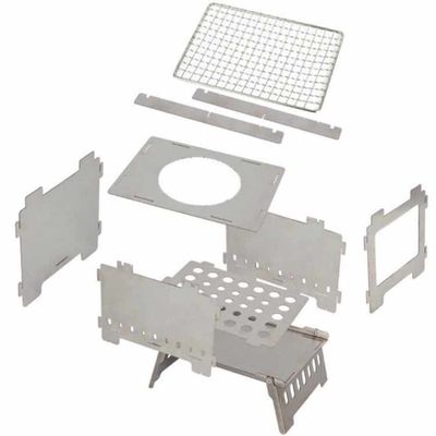 20*15*21 cm o OEM Fuego Pozos de acero inoxidable Mini Camping estufas plegables para picnics
