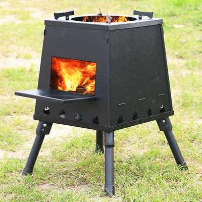 Estufas de bordado o de impresión Fuego Pozos de fuego estufa portátil de leña para acampar y caminar