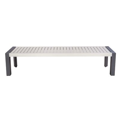 Conjunto de comedor al aire libre con banco AJUNION 9 piezas de marco de aluminio y mobiliario de patio de metal