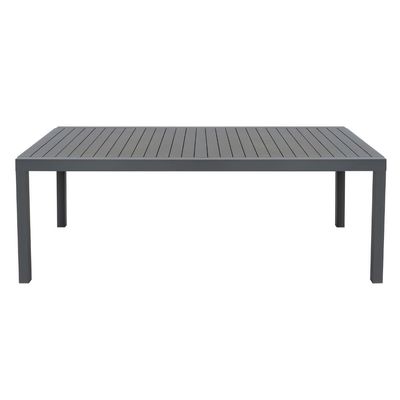Muebles para restaurantes al aire libre Conjunto de comedor de metal con 8 asientos Mesa expandible de AJUNION
