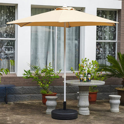 Acampada redonda de aluminio centro poste sombrilla para restaurante al aire libre café hotel jardín playa