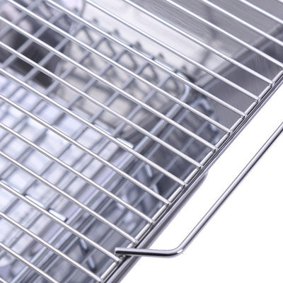 Grill plegable portátil para acampar barbacoa con carbón para excursiones al aire libre picnic y barbacoa