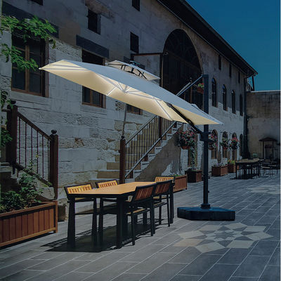 Embalaje de correos Paraguas de jardín de patio de aluminio Paraguas para exteriores