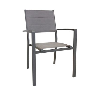 Muebles de metal para el exterior Set de comedor AJUNION Luxury Aluminio Mesa de metal expandible
