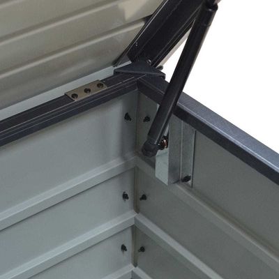 El diseño moderno AJUNION 600L Metal impermeable caja de almacenamiento de jardín al aire libre para la piscina