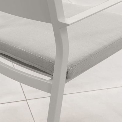 8 Personas Restaurante Mesa de comedor y silla con marco de aluminio en diseño moderno