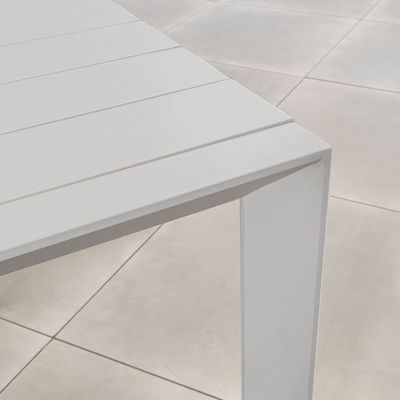 8 Personas Restaurante Mesa de comedor y silla con marco de aluminio en diseño moderno
