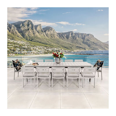 Conjunto de comedor para restaurantes al aire libre Conjunto de mesa y sillas metálicas para instalaciones de ocio