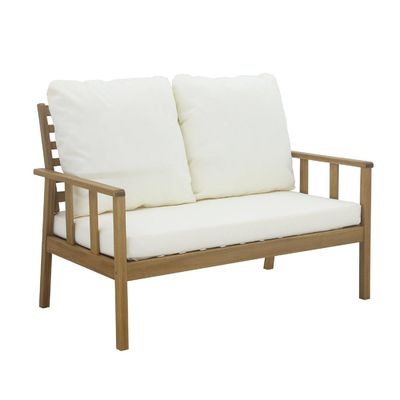 Conjunto de jardín de madera maciza de teca Muebles para exteriores Sofá Conjunto de sillas de jardín