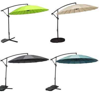 Muebles para barbacoas de patio Gran sombrilla redonda de plátano de aluminio para entretenimiento al aire libre