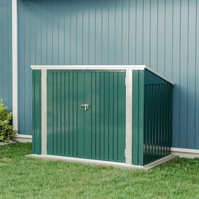 Casita de almacenamiento de contenedores de acero galvanizado con puertas cerrables Acero de tipo metálico a prueba de pudrición
